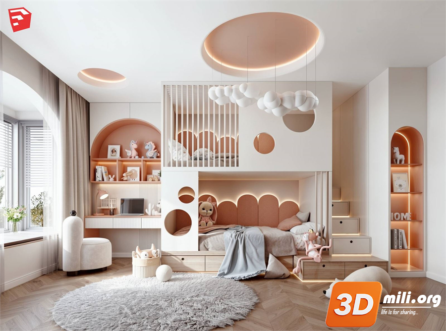 Children Room Scenes Skp FIles 